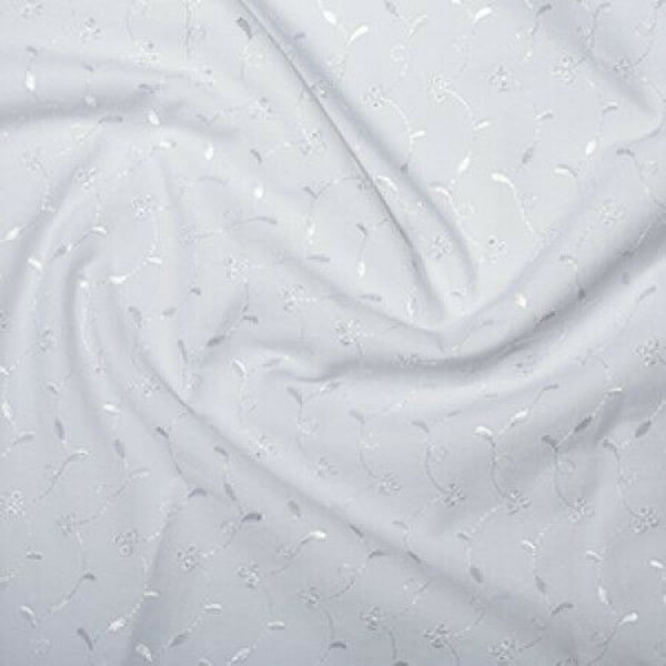 BROAN_45_WHTE.jpg Dressmaking Fabric | Broderie Anglaise - Image 1