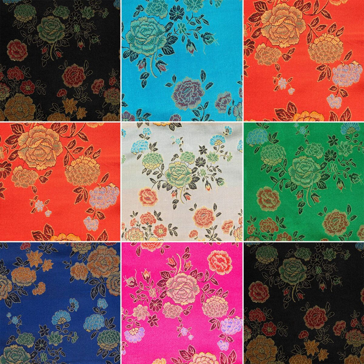 Chinese Brocade | Floral Brocade Fabric | 36 Inch Wide - Image 2