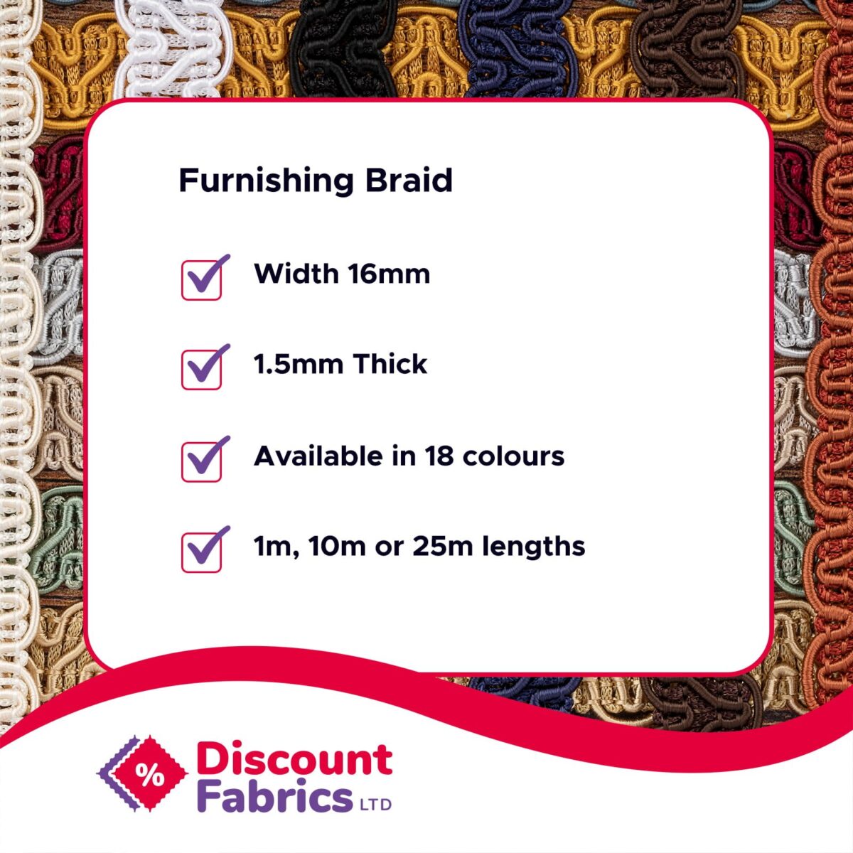 Furnishing Braid | Gimp Furnishing Braid - Image 2