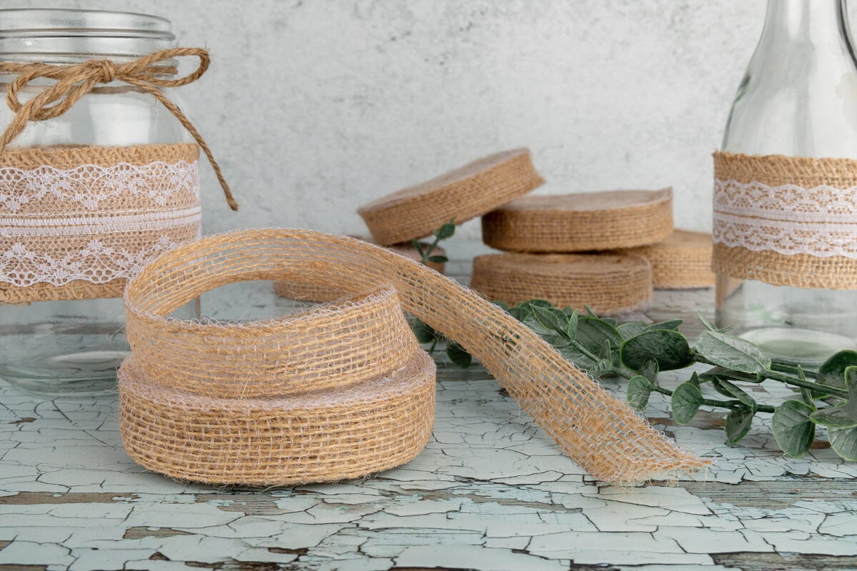 Craft Ribbon | Hessian Ribbon | Hessian Tape - Image 4