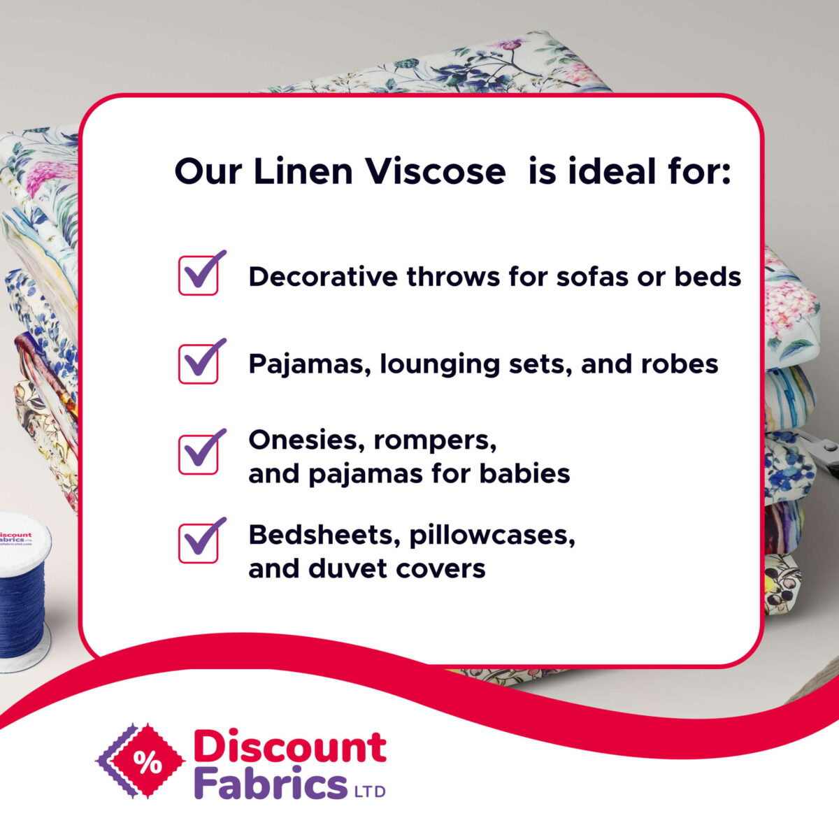 Dressmaking Fabric | Linen Fabric | Linen Viscose - Image 3