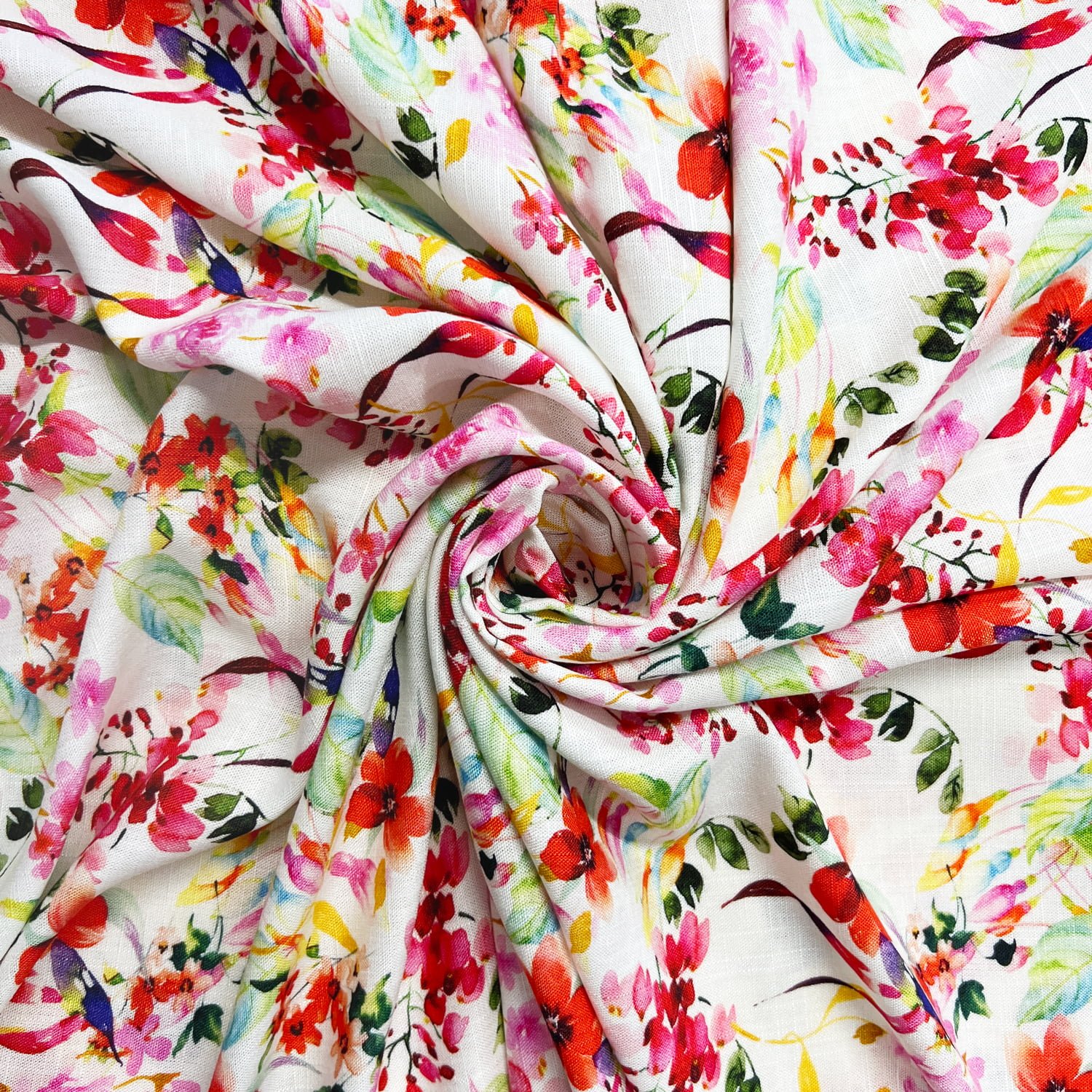 Viscose fabric — drapey, fluid and available in stunning spring print colourways