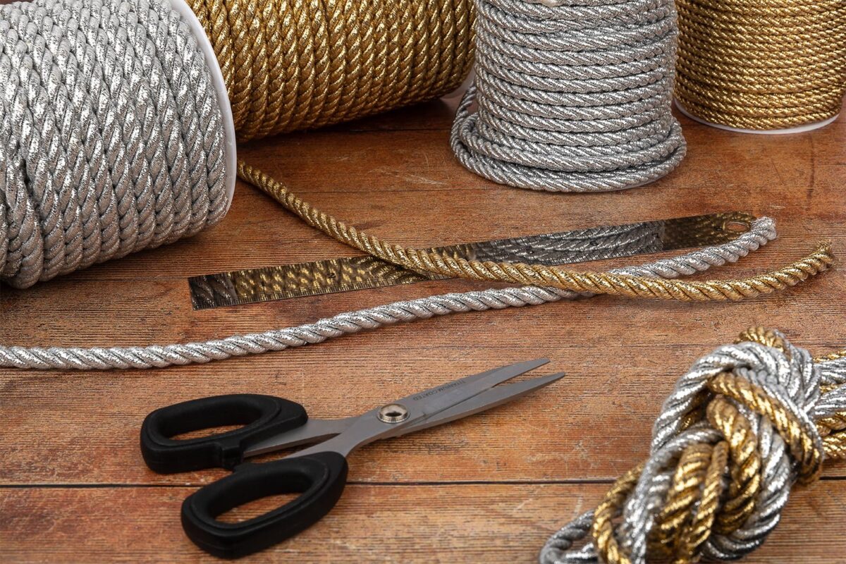 Craft | Lurex Cord | 3mm - 7mm Wide - Image 3