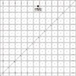 OLFA QR-12.5 Frosted Quilt Ruler – 12.5" x 12.5" Non-Slip Acrylic Ruler