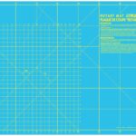 OLFA RM-IC-C Rotary Cutting Mat – 45x30cm Self-Healing (Aqua SPLASH, 1.5mm)