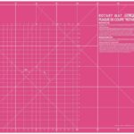 OLFA RM-IC-C-A Rotary Cutting Mat – 45x30cm Self-Healing (Pink Limited Edition)