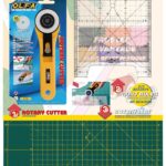 OLFA Premium Quilt Making Kit – Rotary Cutter, Mat & Ruler (Metric Version)