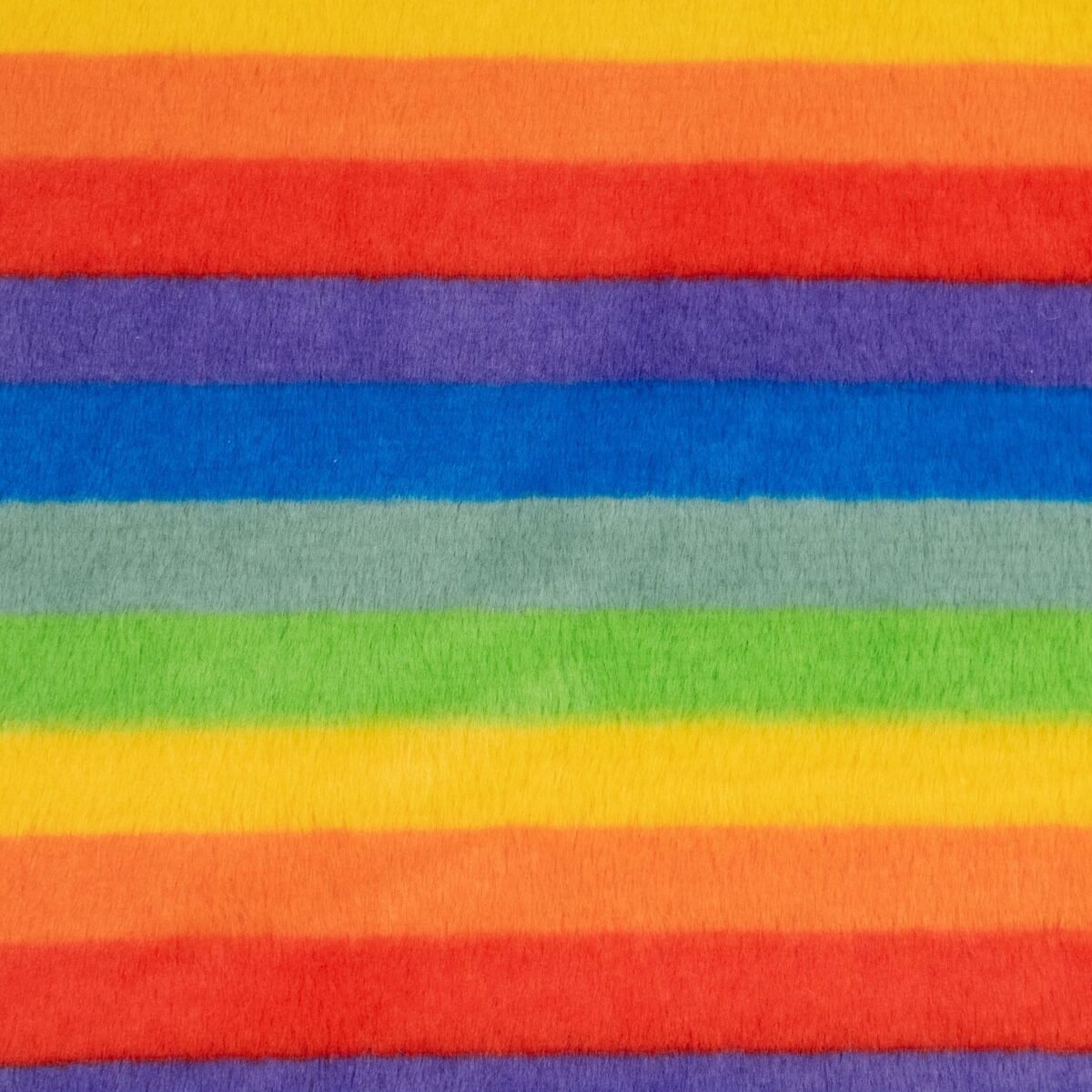 Plush Fur Fabric | Faux Fur | Rainbow  Fur Fabric - Image 2