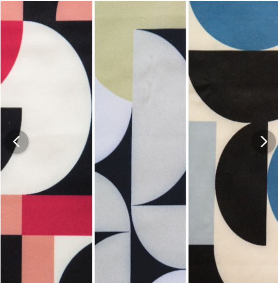 Abstract Geometric Poly lining fabric