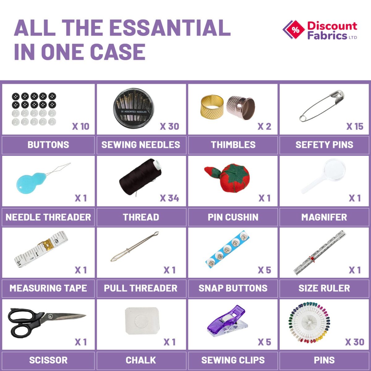 Sewing Kit | Sewing Kit Box | Beginners Sewing Kit - Image 3