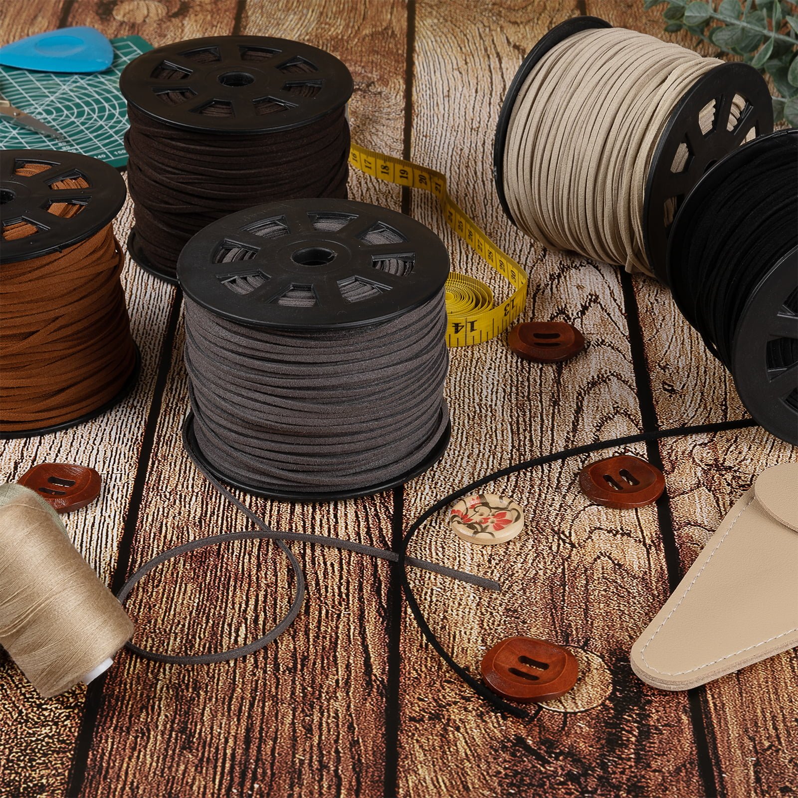 Suede-Thonging-VAR-IMG2.jpg Craft Cord | Suede Cord | 4mm Wide - Image 1