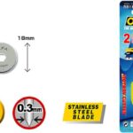 OLFA RB18-2 Rotary Blades – 18mm Precision Cutting Blades (2 Pack)