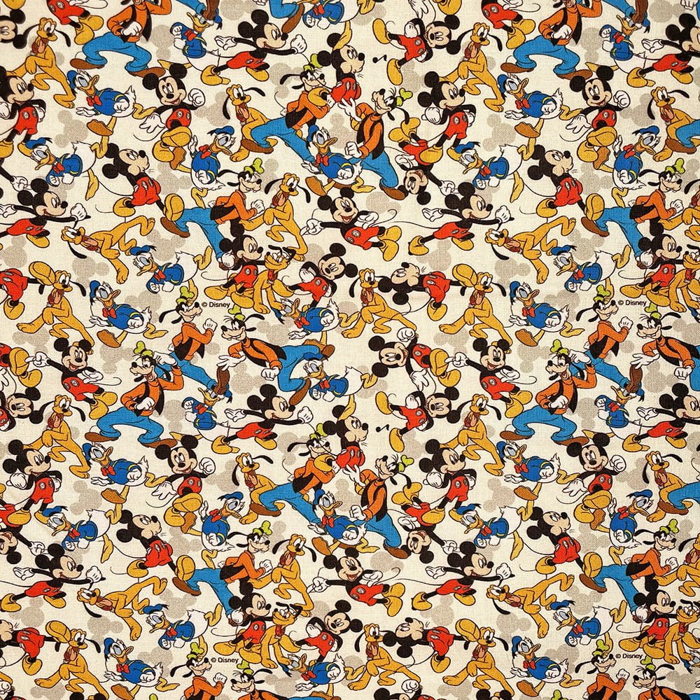 Disney Mickey Mouse Licensed Cotton Fabric