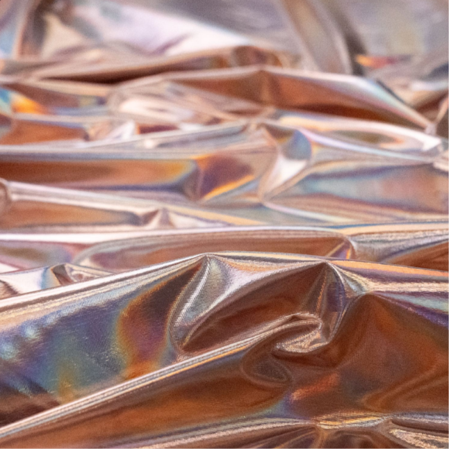 2-Tone Foil Jersey Fabric