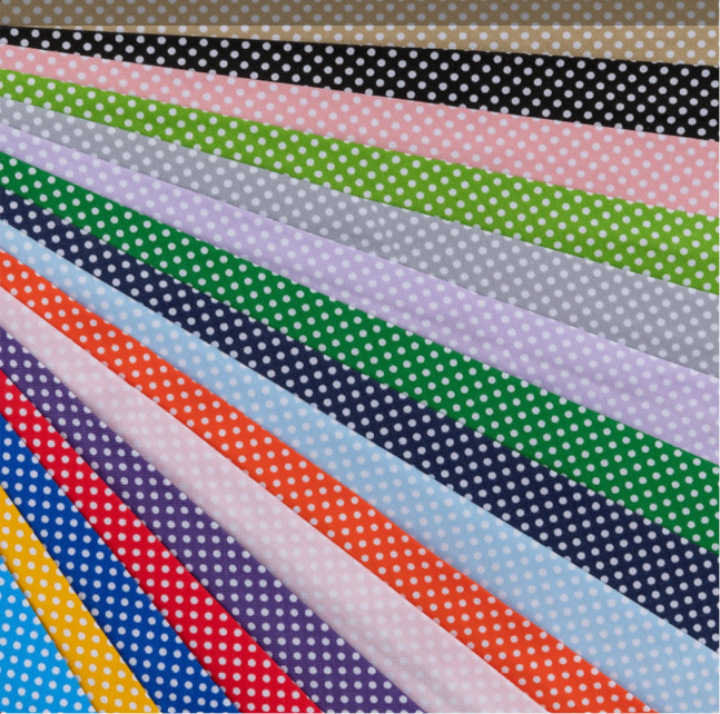 Polka Dot Bias Binding in bright colours