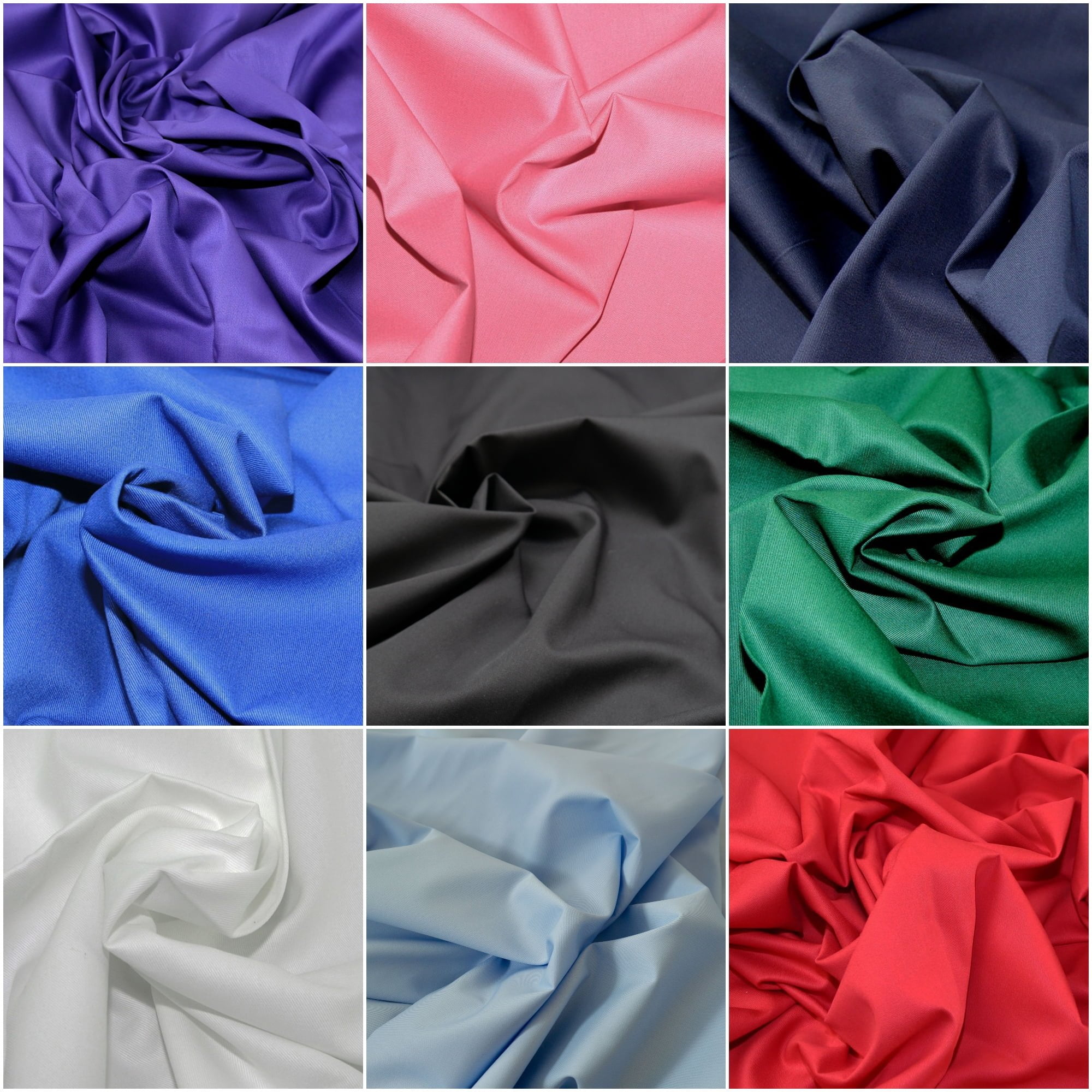 drill-Collage-1-2.jpg Polycotton Drill | Drill Fabric | Twill Fabric - Image 1