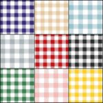 Table Cloth Fabric | 55 Inch Wide | PVC Plastic | Gingham