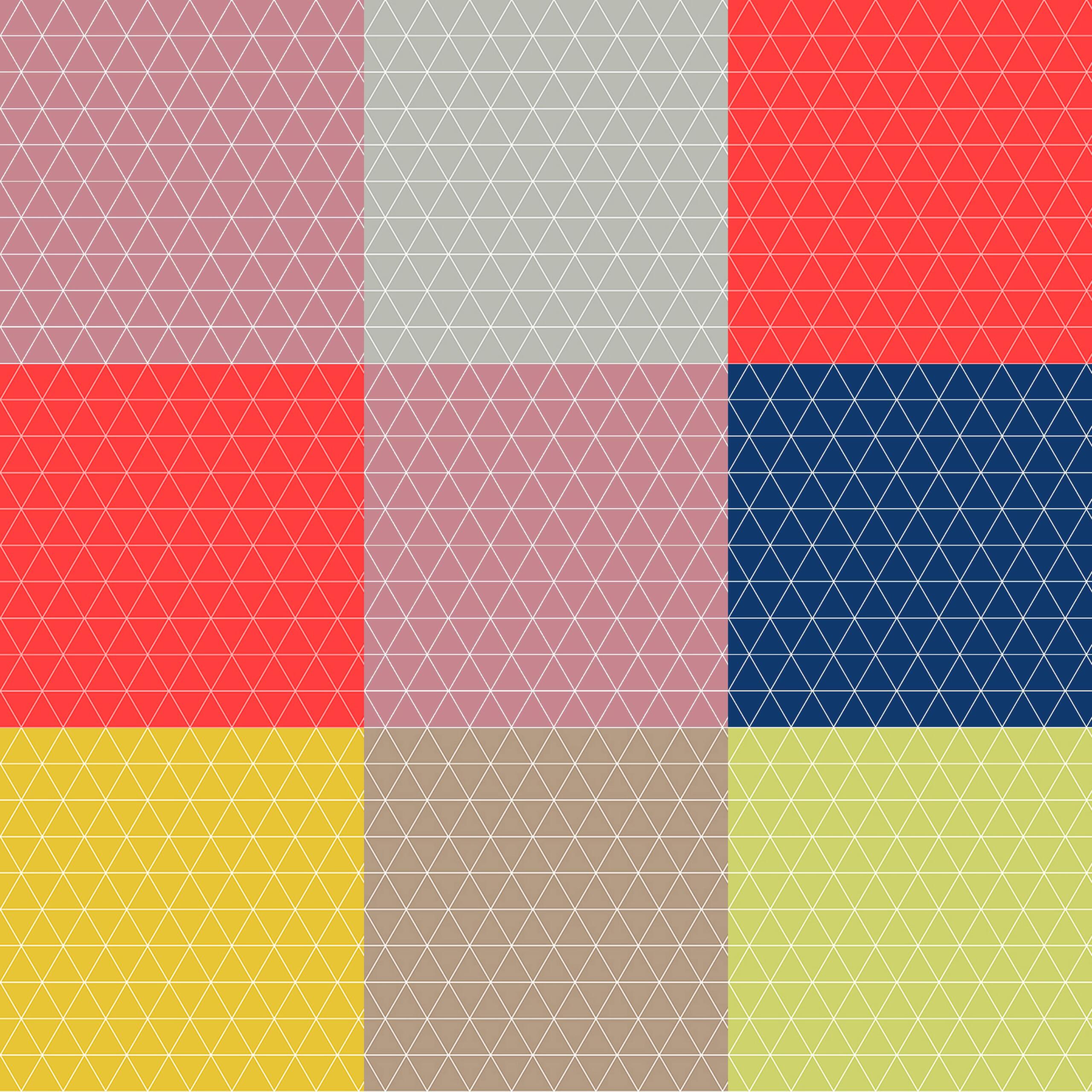 pvc-tri-main-scaled-1.jpg Table Cloth Fabric | 55 Inch Wide | PVC Plastic | Geometric Design - Image 1