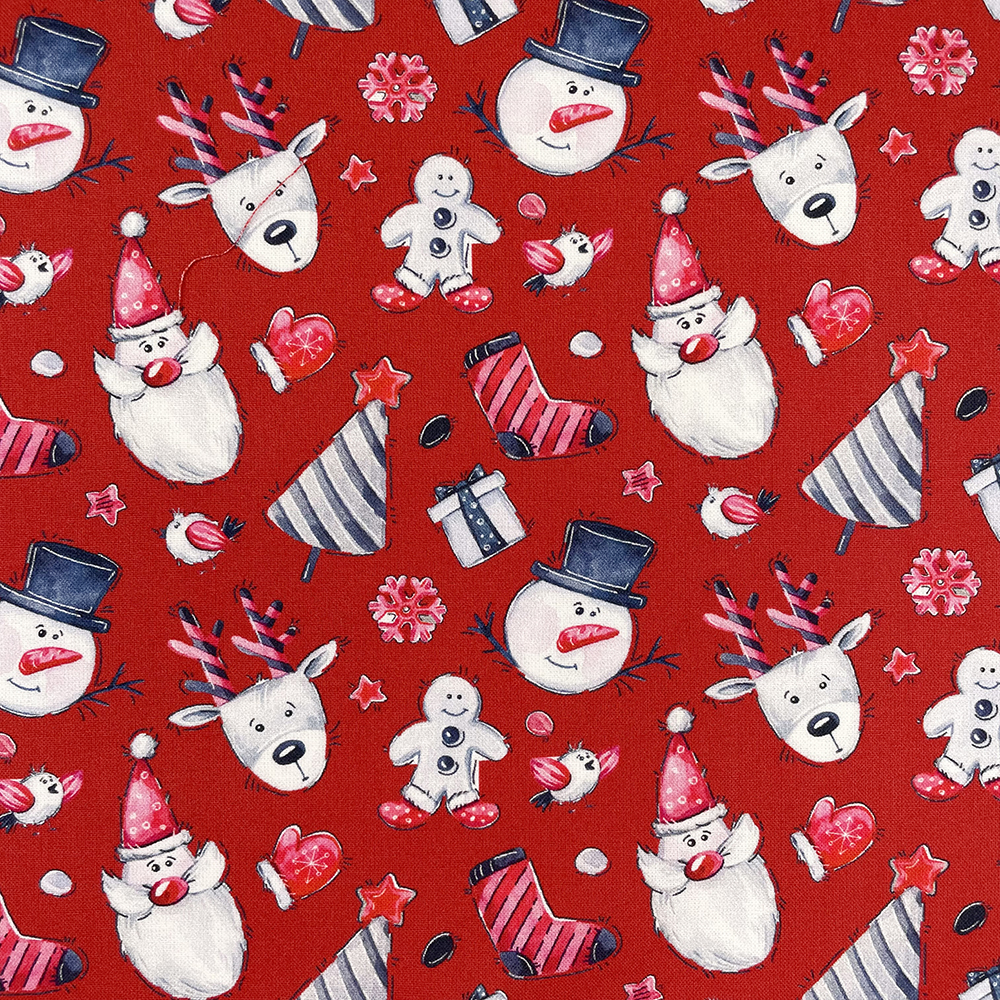 Christmas printed 100% cotton fabric