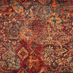 Baroque Multi Tapestry Fabric – New World Tapestry Distressed Carpet Upholstery (360 GSM / 140cm Wide)